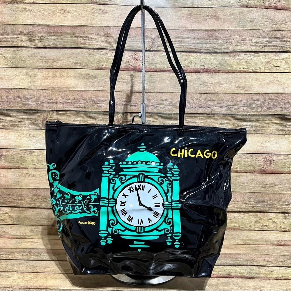 Marc Tetro Black Rubber Chicago Tote